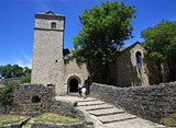 Eglise des templiers, la couvertoirade proche de notre hébergement 10 min du caylar